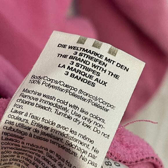 Adidas Pink Women's Zip Jacket Size Medium - Picture 7 of 8